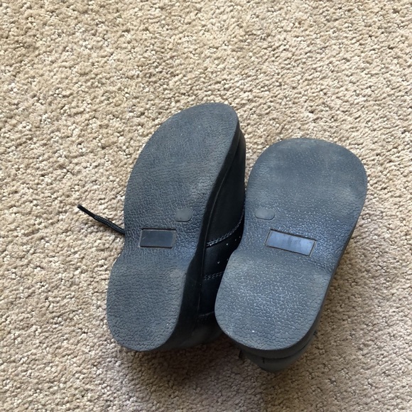 Gallop Black Leather Dress Shoes | Size 7 Infant - Picture 5 of 6